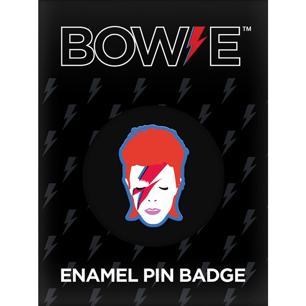 DAVID BOWIE デヴィッドボウイ - Aladdin Sane / メタル・ピンバッジ / バッジ - PGS